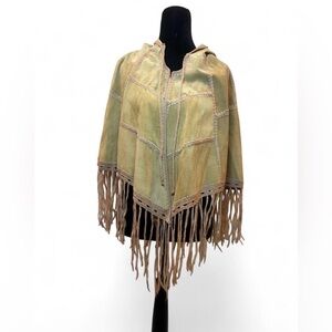 Mertillo Suede Poncho w/ Hood | Women’s S | $49